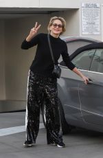 SHARON STONE Leaves a Therapy Session in Beverly Hills 01/22/2019