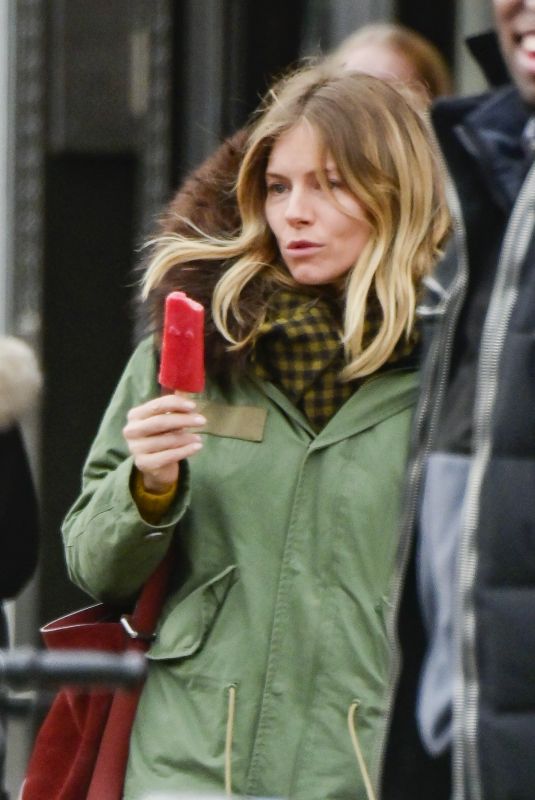 SIENNA MILLER Out for Ice Cream in New York 01/10/2019