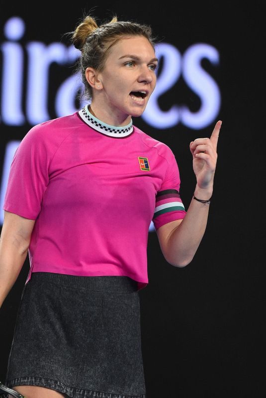 SIMONA HALEP at 2019 Australian Open at Melbourne Park 01/15/2019