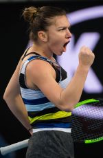 SIMONA HALEP at 2019 Australian Open at Melbourne Park 01/19/2019