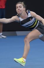 SIMONA HALEP at 2019 Australian Open at Melbourne Park 01/21/2019