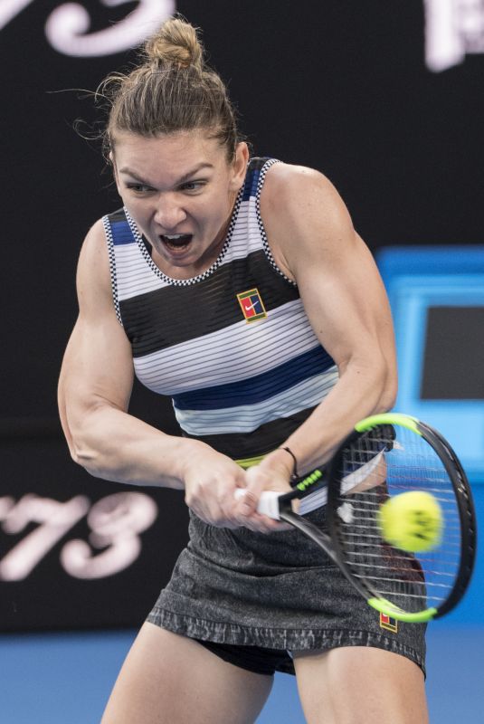 SIMONA HALEP at 2019 Australian Open at Melbourne Park 01/21/2019