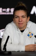SIMONA HALEP at 2019 Australian Open Press Conference in Melbourne 01/15/2019