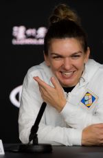 SIMONA HALEP at 2019 Australian Open Press Conference in Melbourne 01/15/2019