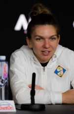 SIMONA HALEP at 2019 Australian Open Press Conference in Melbourne 01/15/2019