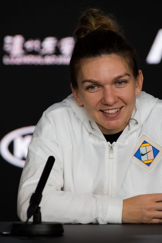 SIMONA HALEP at 2019 Australian Open Press Conference in Melbourne 01/15/2019