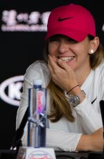 SIMONA HALEP at 2019 Australian Open Press Conference in Melbourne 01/19/2019