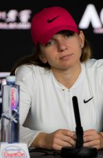 SIMONA HALEP at 2019 Australian Open Press Conference in Melbourne 01/19/2019