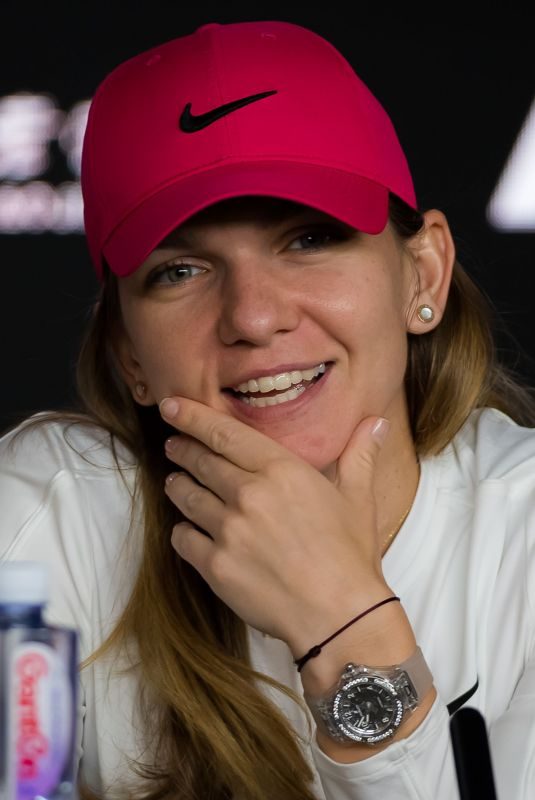 SIMONA HALEP at 2019 Australian Open Press Conference in Melbourne 01/19/2019
