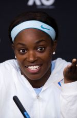 SLOANE STEPHENS at 2019 Australian Open Press Conference in Melbourne 01/16/2019