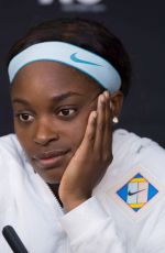 SLOANE STEPHENS at 2019 Australian Open Press Conference in Melbourne 01/16/2019