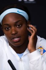 SLOANE STEPHENS at 2019 Australian Open Press Conference in Melbourne 01/16/2019