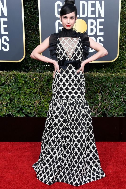 SOFIA CARSON at 2019 Golden Globe Awards in Beverly Hills 01/06/2019