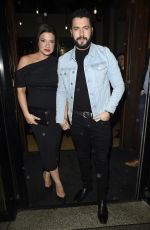 SOPHIE AUSTIN Arrives at Faye Brookes and Gareth Gates Engagement Party in Manchester 01/27/2019