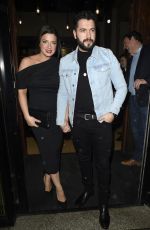 SOPHIE AUSTIN Arrives at Faye Brookes and Gareth Gates Engagement Party in Manchester 01/27/2019