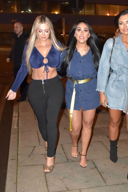SOPHIE KASAEI, HOLLY HAGAN and ABBIE HOLBORN Night Out in Newcastle 01/25/2019