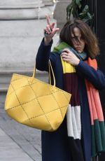 SOPHIE MARCEAU Leaves Shangri-la Hotel in Paris 08/01/2019