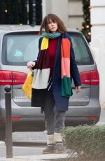 SOPHIE MARCEAU Leaves Shangri-la Hotel in Paris 08/01/2019