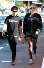 SOPHIE TURNER and Joe Jonas Shopping at Lorenzo in West Hollywood 01/25/2019