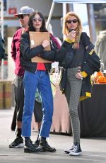 STELLA MAXWELL and LANGLEY FOX at Rosebowl Flea Market in Pasadena 01/14/2019