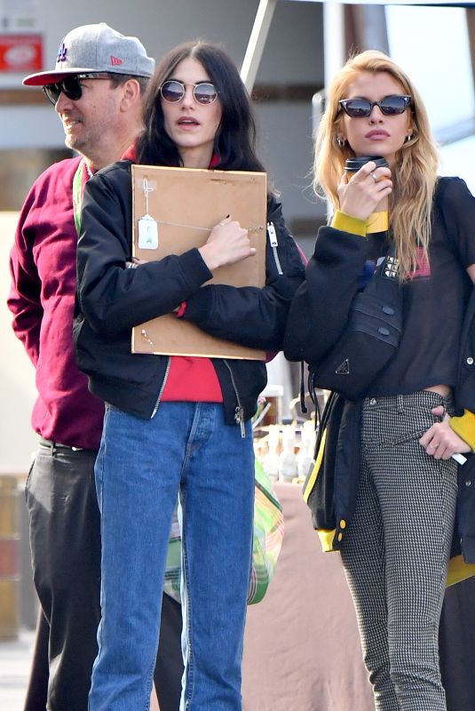 STELLA MAXWELL and LANGLEY FOX at Rosebowl Flea Market in Pasadena 01/14/2019