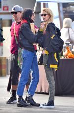 STELLA MAXWELL and LANGLEY FOX at Rosebowl Flea Market in Pasadena 01/14/2019