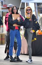 STELLA MAXWELL and LANGLEY FOX at Rosebowl Flea Market in Pasadena 01/14/2019