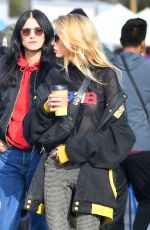 STELLA MAXWELL and LANGLEY FOX at Rosebowl Flea Market in Pasadena 01/14/2019
