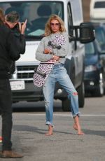 STELLA MAXWELL and TAYLOR HILL on the Set fot VS Photoshoot in Venice Beach 01/11/2019