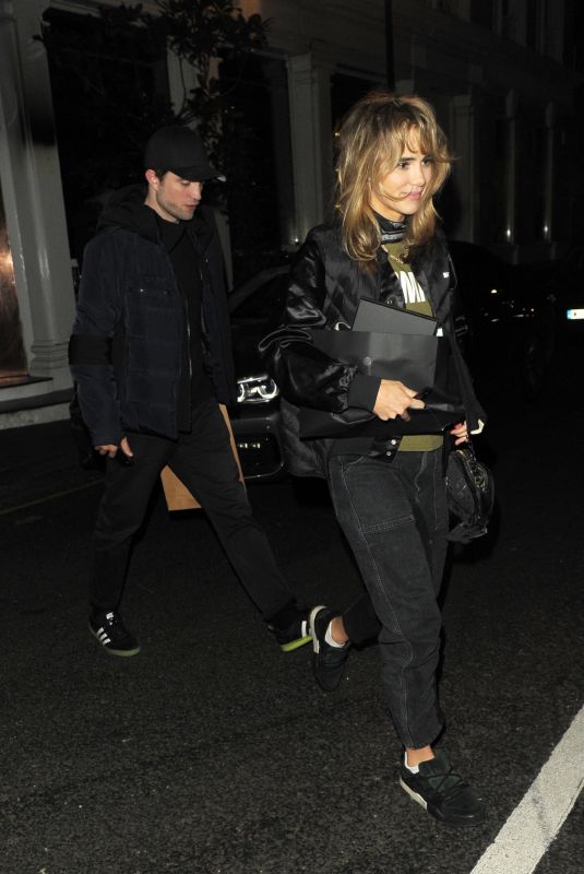 SUKI WATERHOUSE and Robert Pattinson Leaves Casa Cruz in London 01/11/2019