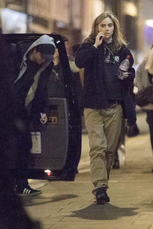SUKI WATERHOUSE and Robert Pattinson Night Out in London 01/21/2019