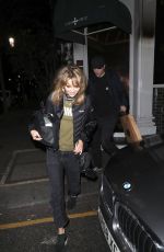 SUKI WATERHOUSE Leaves Casa Cruz in London 01/11/2019
