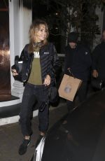SUKI WATERHOUSE Leaves Casa Cruz in London 01/11/2019