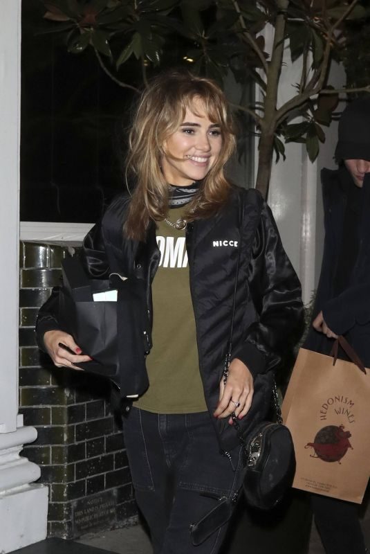 SUKI WATERHOUSE Leaves Casa Cruz in London 01/11/2019