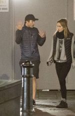 SUKI WTAERHOUSE and Robert Pattinson Out Jogging in London 01/25/2019