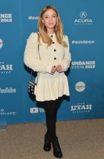 SYDNEY SWEENEY at Big Time Adolescence Premiere at Sundance Film Festival 01/28/2019