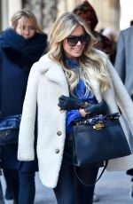 SYLVIE MEIS Out Shopping in Paris 01/21/2019