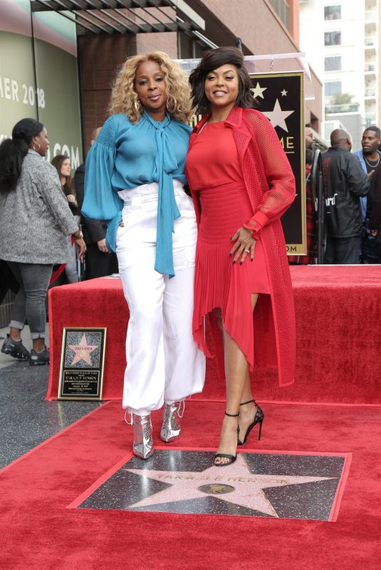 TARAJI P. HENSON and MARY J. BLIGE Honored with a Star on Hollywood Walk of Fame 01/28/2019