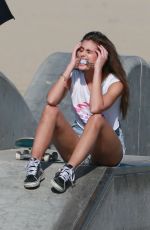 TAYLOR HILL on the Set of VS Photoshoot in Venice Beach 01/10/2019