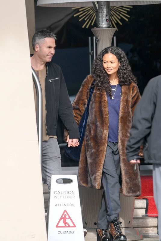 THANDIE NEWTON Leaves Her Hotel in Beverly Hills 01/07/2019