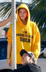THYLANE BLONDEAU and Milane Meritte Out in Malibu 01/23/2019