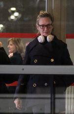 UMA THURMAN Arrives at Charles De Gaulle Airport in Paris 01/20/2019