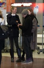 UMA THURMAN Arrives at Charles De Gaulle Airport in Paris 01/20/2019