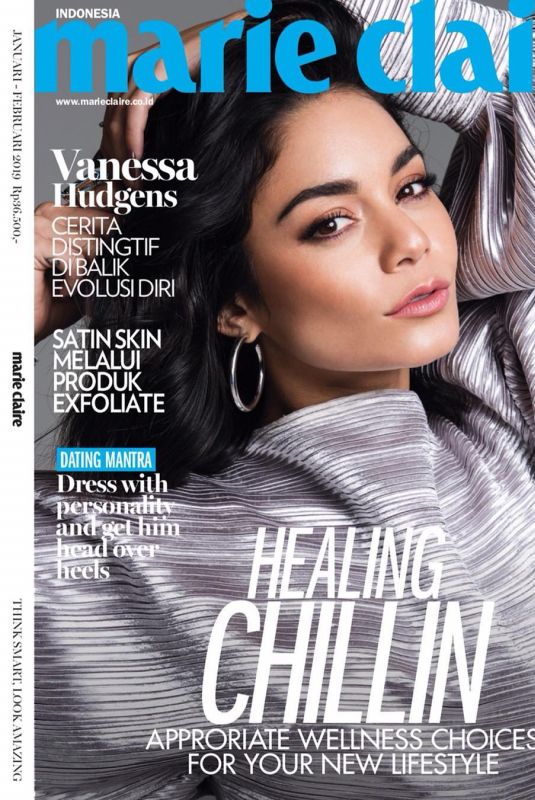 VANESSA HUDGENS in Marie Claire Magazine, Indonesia January/February 2019