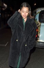 VANESSA WHITE Night Out in London 01/25/2019