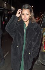 VANESSA WHITE Night Out in London 01/25/2019
