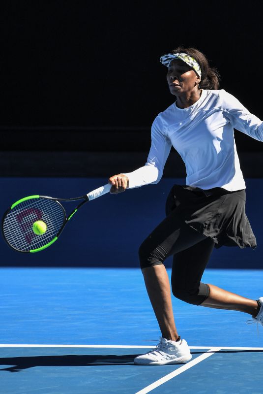 VENUS WILLIAMS at 2019 Australian Open Practice Session at Melbourne Park 01/11/2019