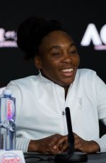 VENUS WILLIAMS at 2019 Australian Open Press Conference in Melbourne 01/19/2019