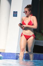 VICKY PATTISON in a Red Bikini at a Pool in Tulum 01/08/2019
