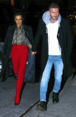 VICTORIA and David BECKHAM Arrives at Victoria